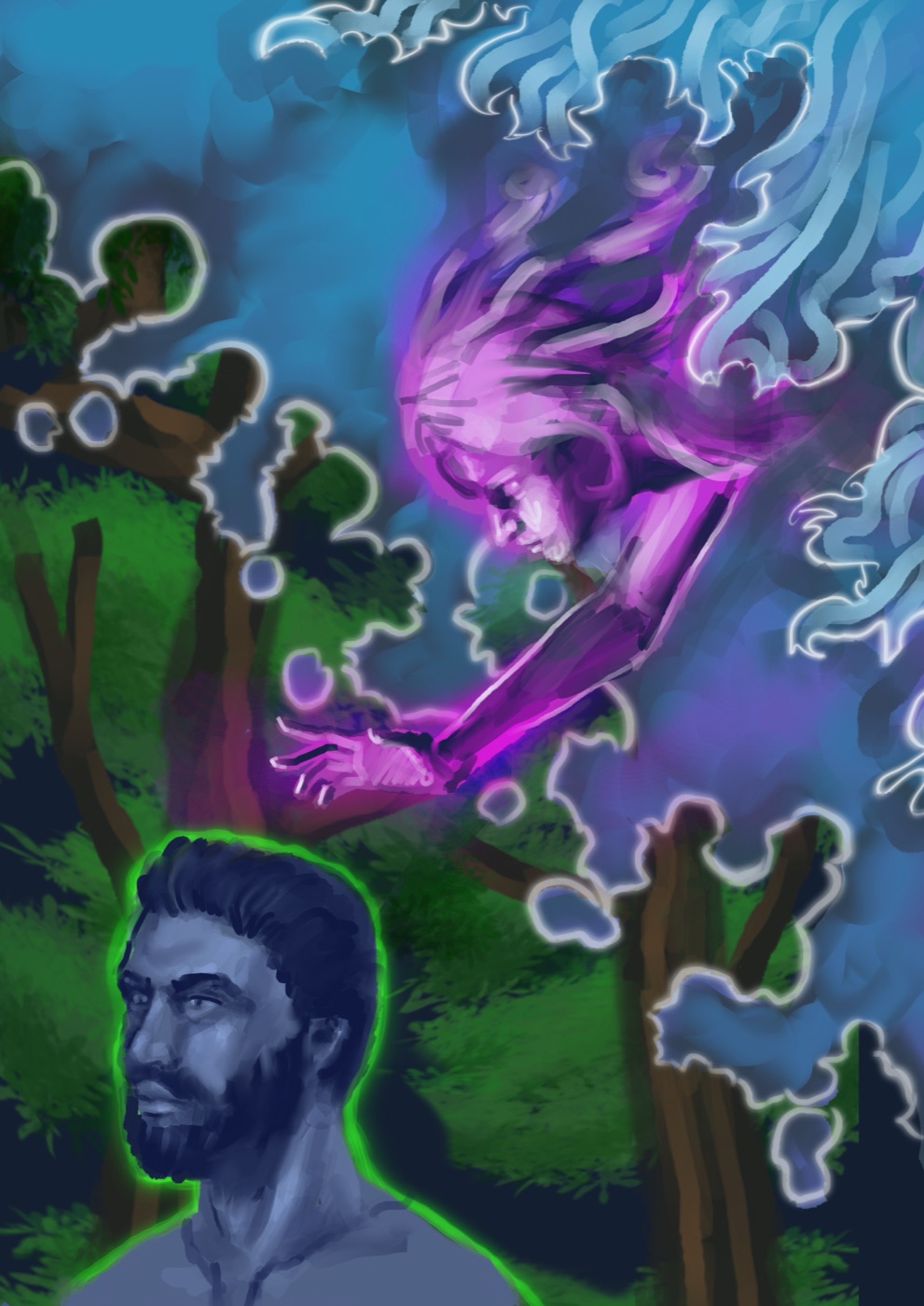 Fantasy painting by Theo Howard